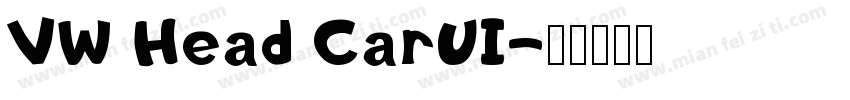 VW Head CarUI字体转换